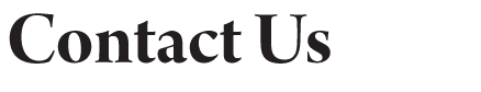 Contact Us